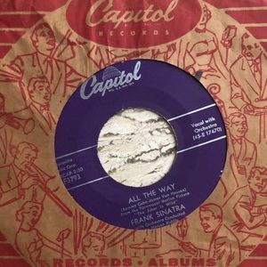 Frank Sinatra All The Way Vinyl 45 Record '57